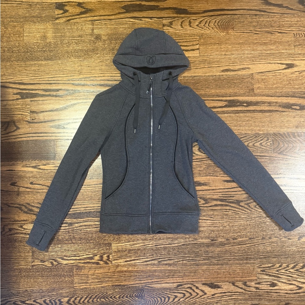 Lululemon Athletica Charcoal Hooded Jacket